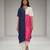 Multicolor color blocked dupion silk kurta set