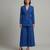 Royal blue dupion silk co ord set