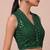 Green rayon embroidered non padded blouse