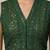 Green rayon embroidered non padded blouse