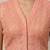 Peach rayon embroidered non padded blouse