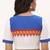 White cotton printed front open non padded blouse