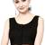 Black cotton front open non padded blouse