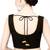 Black cotton front open non padded blouse