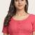 Peach cotton embroidered non padded blouse