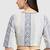 White cotton printed non padded blouse
