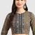 Grey cotton printed non padded blouse