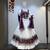 White Roman Silk Cotton Navratri Lehenga Choli with Corset Blouse