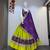 Green Roman Silk Cotton Navratri Lehenga Choli with Corset Blouse