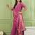 Pink gold silk embroidery kurta set with jacquard dupatta | readymade suit