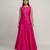 Fuchsia pink embroidered dupion silk co ord set