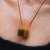 Gold  cubical pendant neckchain
