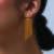 Golden fringe tassel earrings