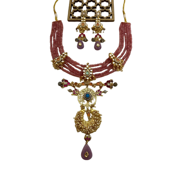 The amethyst tree of life necklace & earring set 2