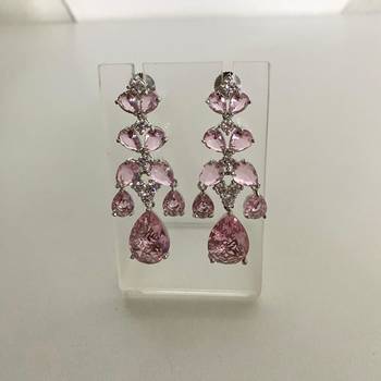 Gala pink diamond earrings 1