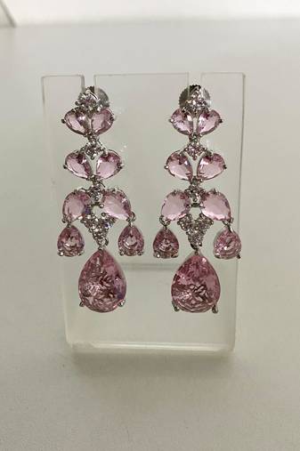 Gala pink diamond earrings