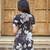 Black & White Digital Print Cotton Short Kurti