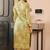 Olive green heavy digital printed pure maslin salwar-kameez