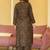 Brown heavy digital printed pure maslin salwar-kameez
