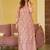 Dusty pink heavy digital printed pure maslin salwar-kameez