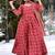 Red heavy digital printed pure maslin  palazzo