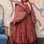 Maroon heavy digital printed pure maslin  palazzo