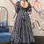 Grey heavy digital printed pure maslin  palazzo