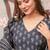 Grey heavy digital printed pure maslin  palazzo