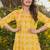 Yellow heavy digital printed rayon  palazzo