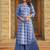 Blue heavy digital printed rayon  palazzo