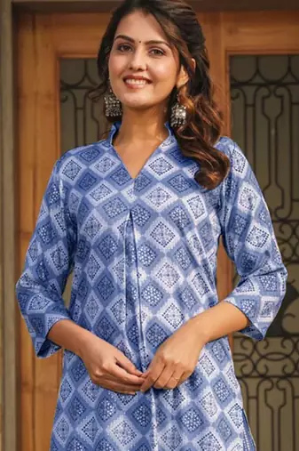 Blue heavy digital printed rayon  palazzo