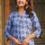 Blue heavy digital printed rayon  palazzo