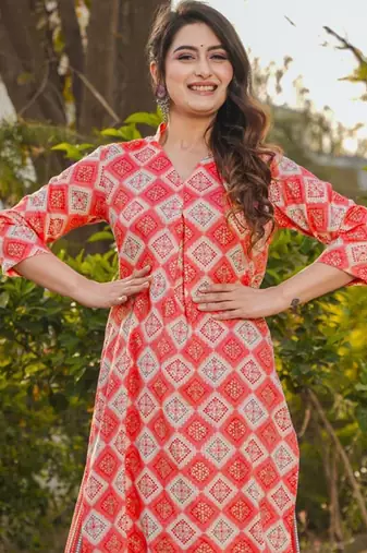 Pink heavy digital printed rayon  palazzo