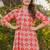 Pink heavy digital printed rayon  palazzo