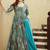 Sky blue heavy digital printed heavy rayon anarkali suits