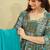 Sky blue heavy digital printed heavy rayon anarkali suits