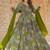 Green heavy digital printed heavy rayon anarkali suits