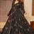 Black heavy digital printed heavy rayon anarkali suits