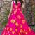 Pink heavy digital printed heavy rayon gown style