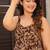 Brown heavy digital printed heavy rayon gown style
