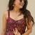 Purple heavy digital printed heavy rayon gown style
