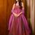 Rani-pink digital print heavy airtex chinon anarkali suits