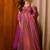 Rani-pink digital print heavy airtex chinon anarkali suits