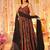 Multicolor digital print heavy rayon anarkali suits