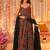 Multicolor digital print heavy rayon anarkali suits