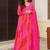 Red pink digital print heavy rayon anarkali suits