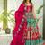 Red heavy digital printed silk gown style