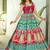 Red heavy digital printed silk gown style