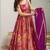 Pink heavy digital printed silk gown style