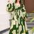 Green heavy digital printed heavy rayon  gown style